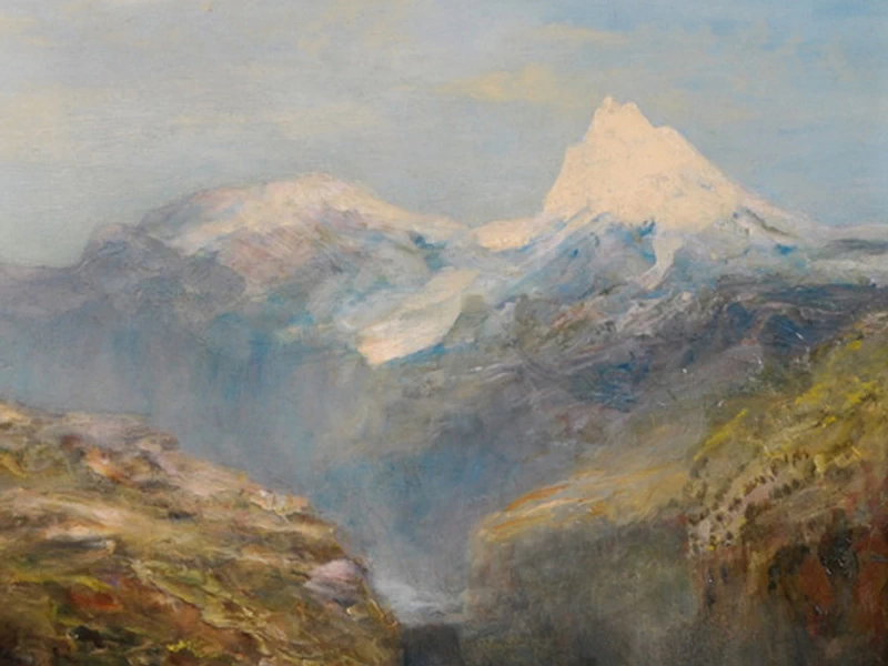 1824-Coutts Lindsay - Una vista del Monte Bianco
